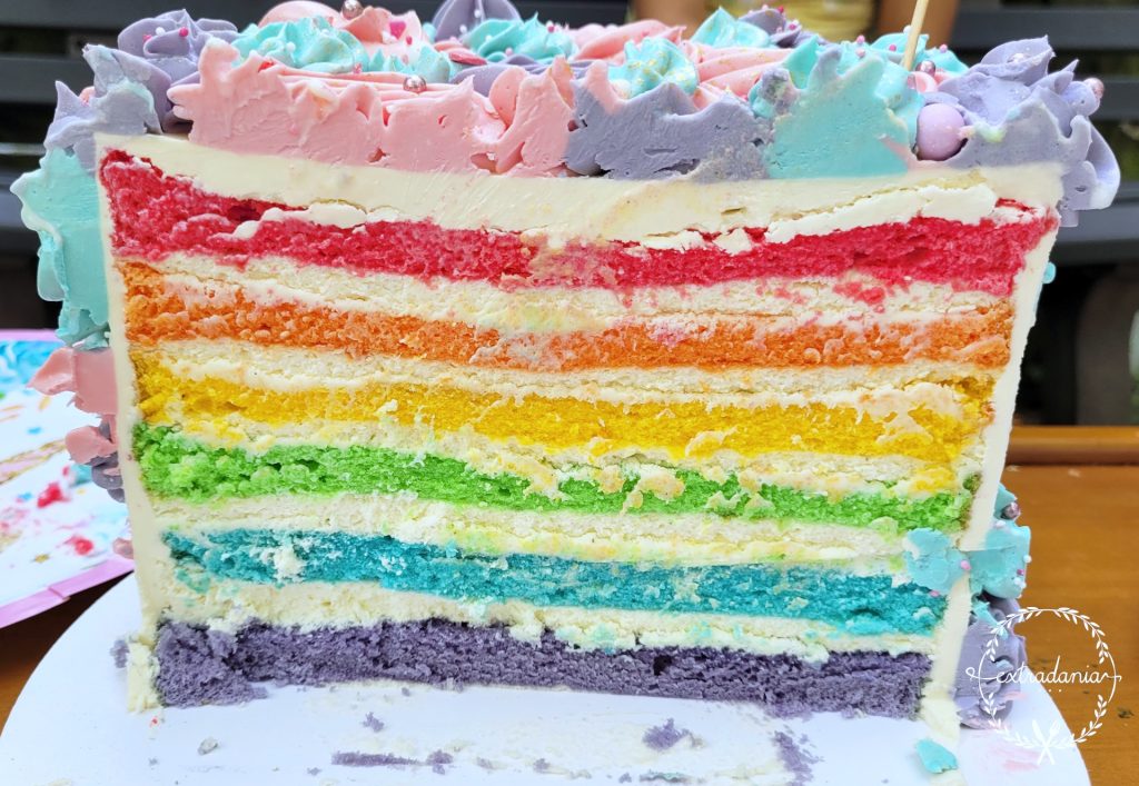 rainbow cake, czyli tęczowy tort jednorożec